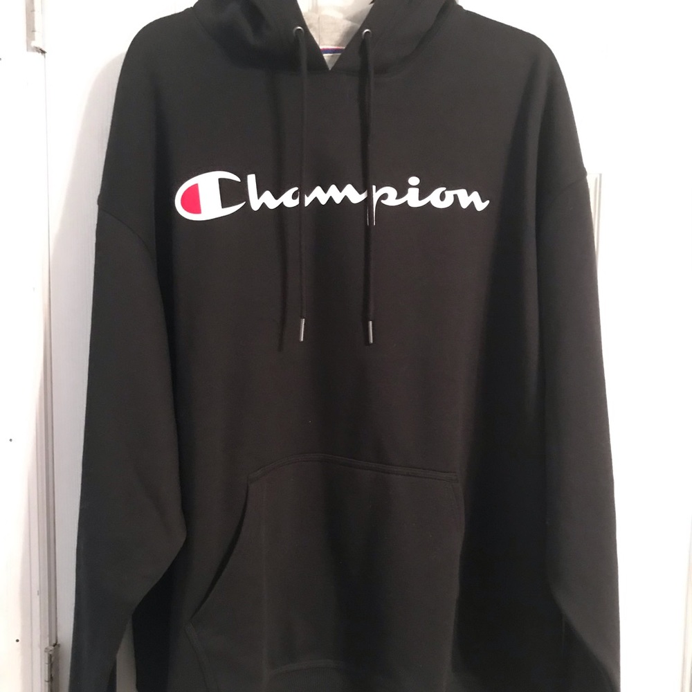 Men’s black Champion hoodie size XL